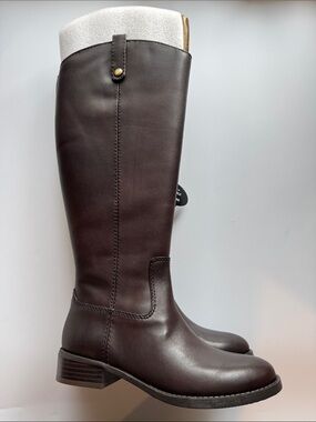 I.N.C Fawne Wide Calf Leather Knee High Boots